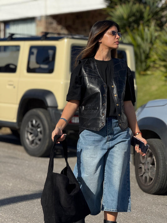 Chaleco Velvet Negro