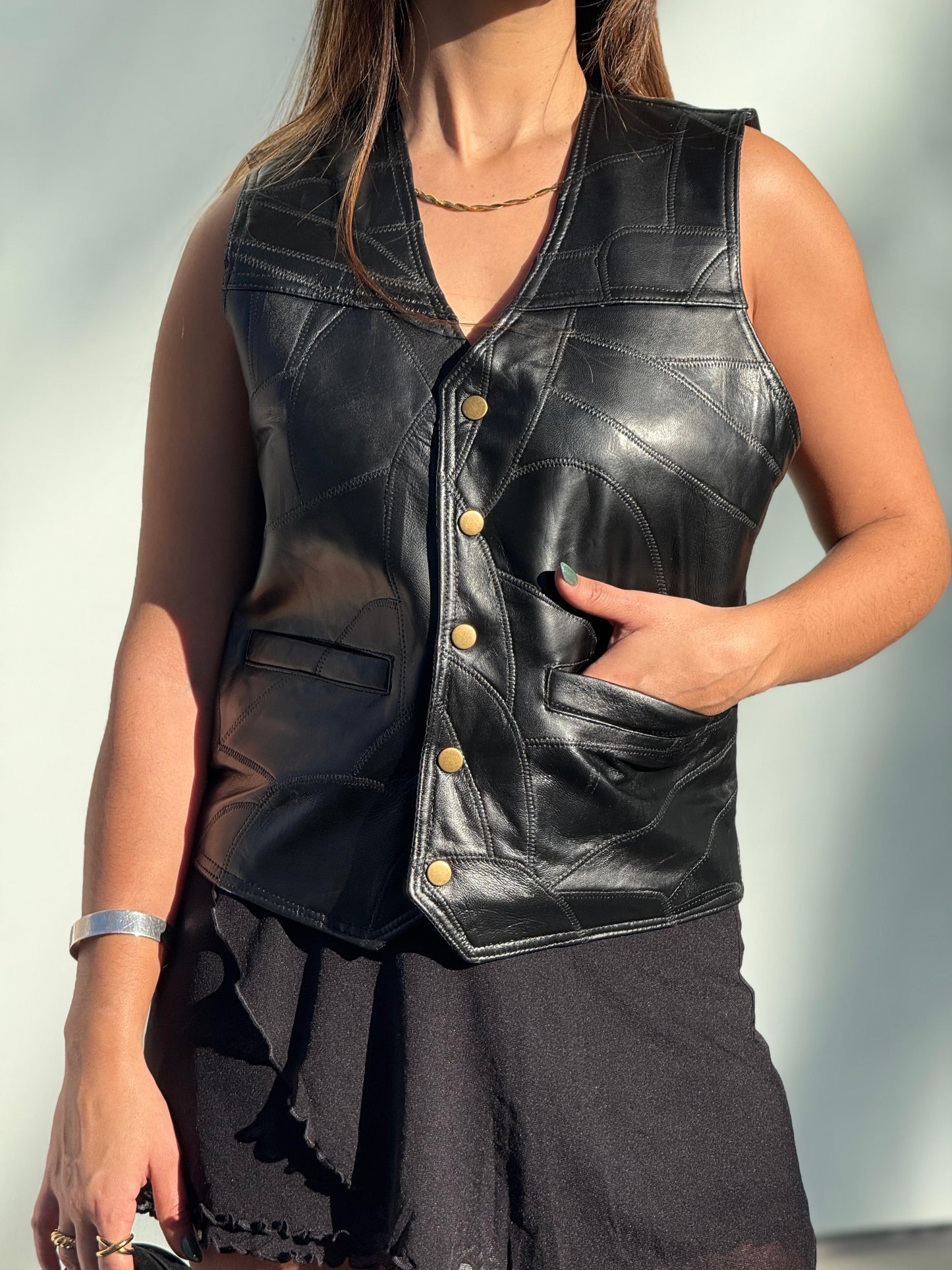 Chaleco Velvet Negro