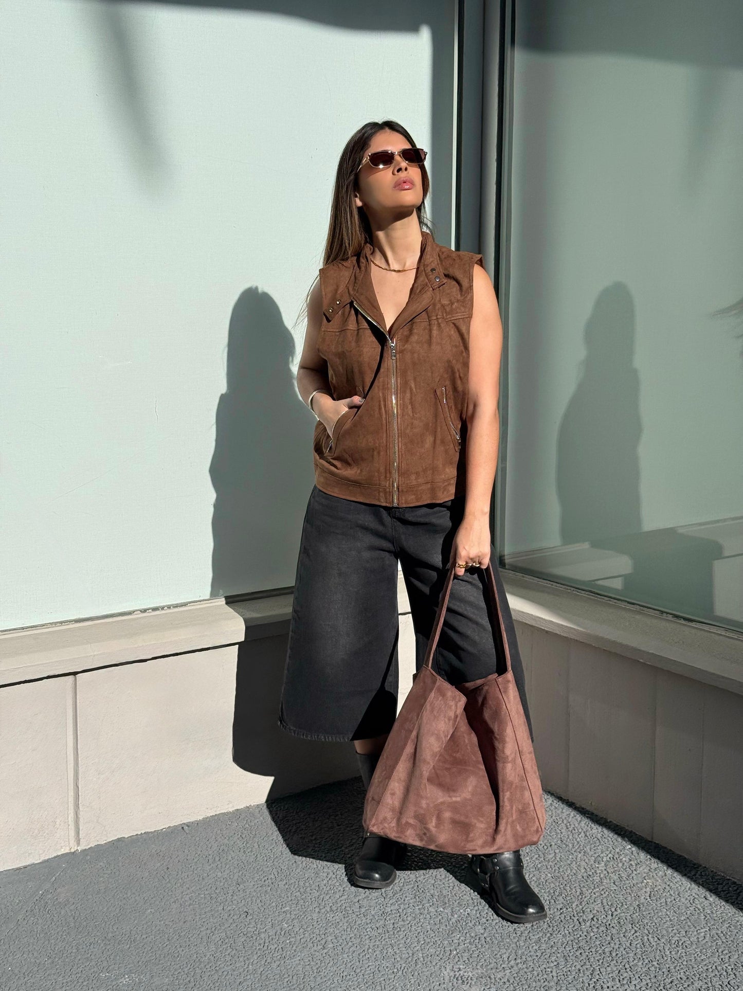 Cartera Soho Marrón (Gamuza)